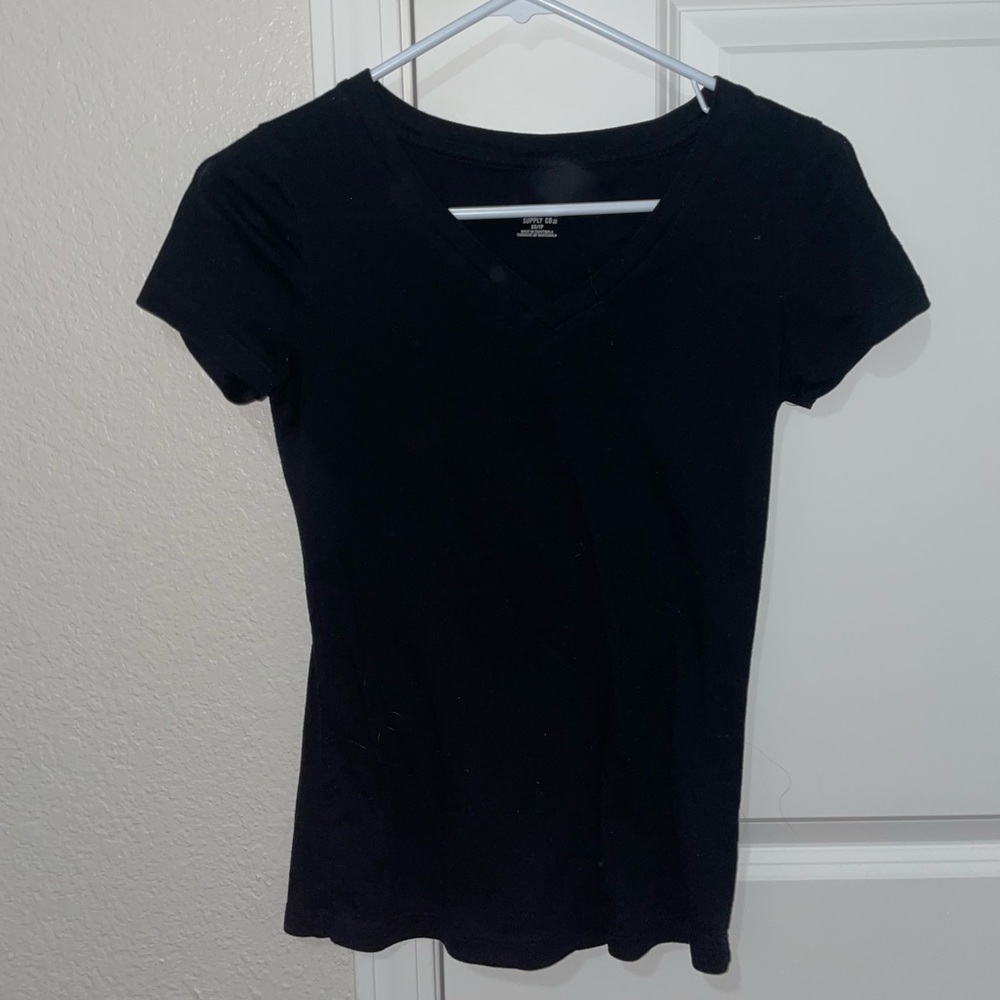 Mission Supply Co. XS Black V Neck Short Sleeve Tee